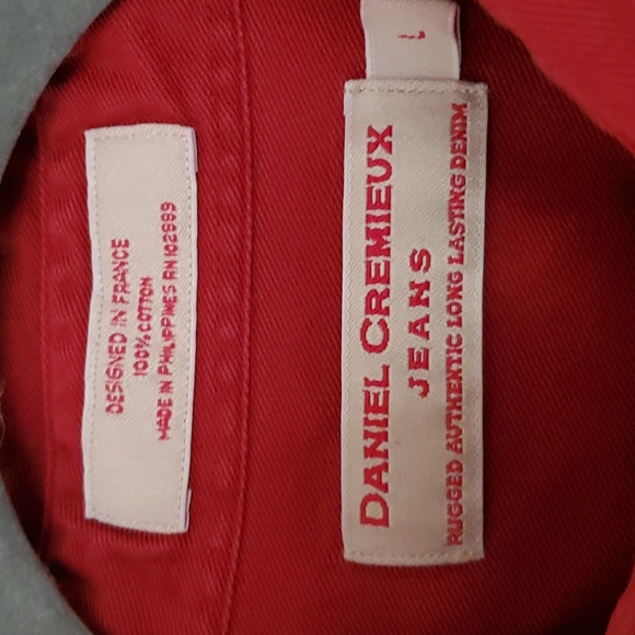 Daniel Cremieux Jeans  Button Down Shirt Red Large - Picture 2 of 9